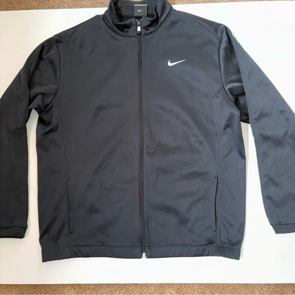BOGO Nike Men’s Black Therma-Fit Golf Fleece Jacket Size L - Picture 1 of 6